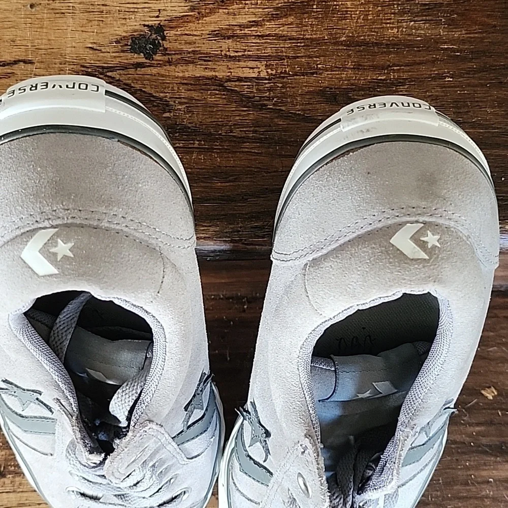 Converse Gray Suede Sneakers - Picture 2 of 5